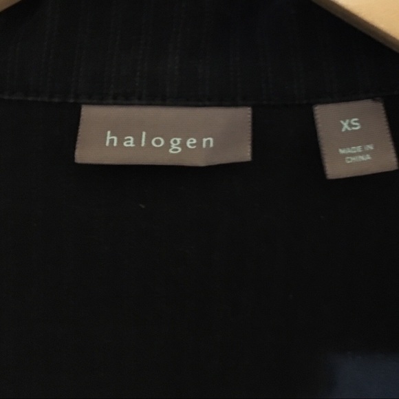 Halogen Lightweight Cotton Pinstripe Blazer Size XS - Picture 5 of 10